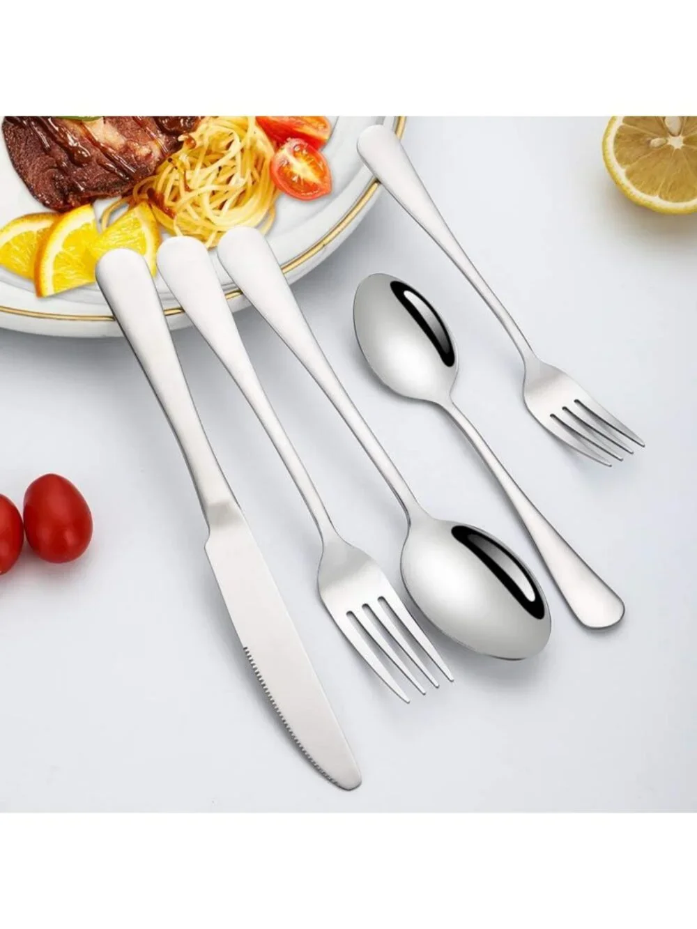 20-Piece Stainless Steel Silverware Set for 4 | Premium Flatware, Dishwasher